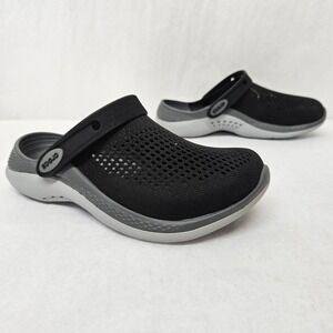 Crocs LiteRide 360 Clog 206708-0DD Black Slate Grey Mens 5